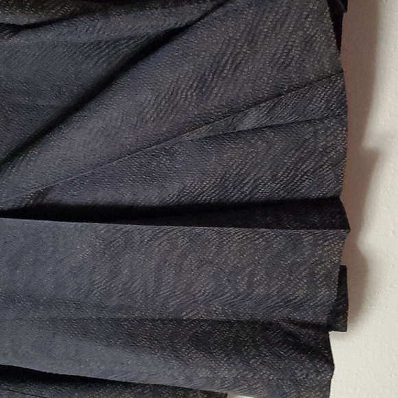 Eileen Fisher Size Large Silk Blend Jacquard Wave Blazer Jacket Black Brown - Picture 7 of 13